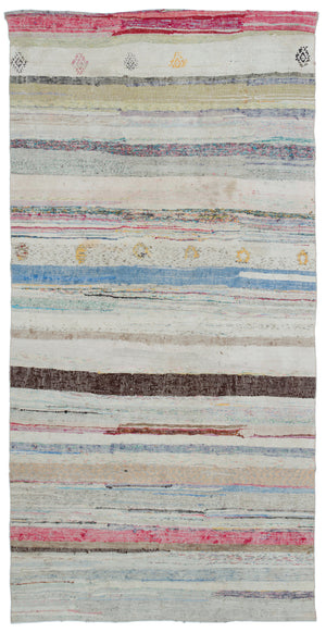 Chaput Over Dyed Kilim Rug 4'7'' x 9'2'' ft 140 x 280 cm