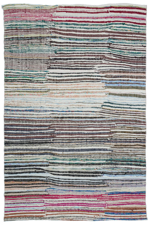 Chaput Over Dyed Kilim Rug 6'4'' x 9'10'' ft 193 x 300 cm