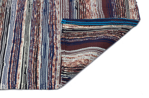 Chaput Over Dyed Kilim Rug 4'2'' x 5'11'' ft 127 x 181 cm