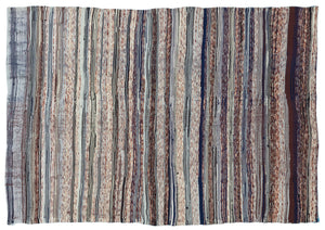 Chaput Over Dyed Kilim Rug 4'2'' x 5'11'' ft 127 x 181 cm
