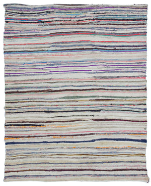 Chaput Over Dyed Kilim Rug 5'3'' x 6'7'' ft 160 x 200 cm