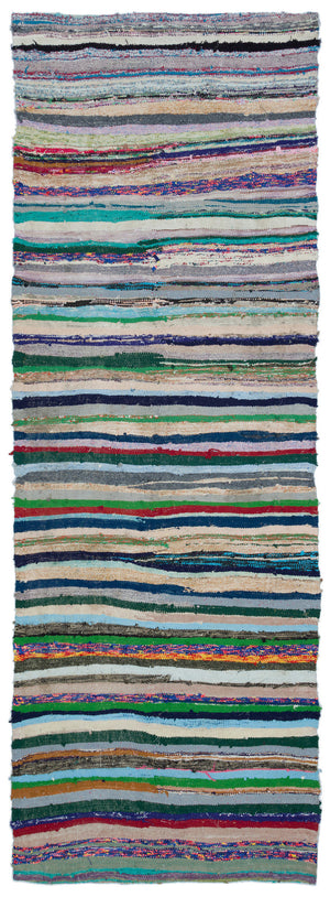 Chaput Over Dyed Kilim Rug 3'9'' x 10'6'' ft 115 x 320 cm