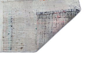 Chaput Over Dyed Kilim Rug 3'4'' x 11'9'' ft 101 x 357 cm