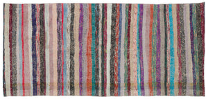 Chaput Over Dyed Kilim Rug 3'12'' x 8'8'' ft 121 x 264 cm