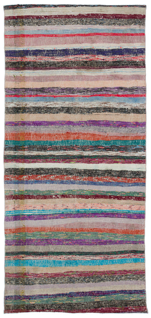 Chaput Over Dyed Kilim Rug 3'12'' x 8'8'' ft 121 x 264 cm