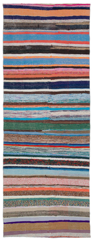 Chaput Over Dyed Kilim Rug 4'3'' x 11'4'' ft 130 x 346 cm