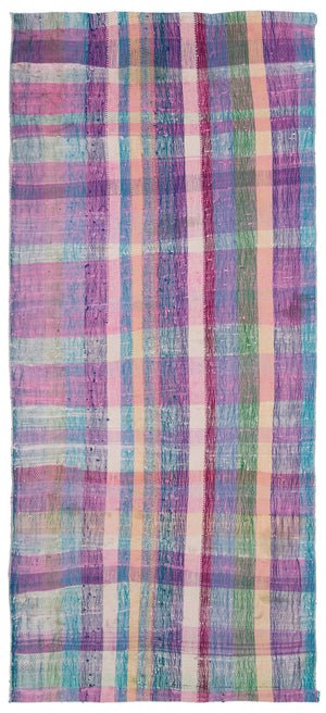 Chaput Over Dyed Kilim Rug 4'2'' x 9'3'' ft 126 x 282 cm