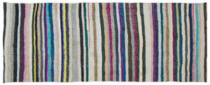 Chaput Over Dyed Kilim Rug 4'3'' x 10'11'' ft 130 x 334 cm