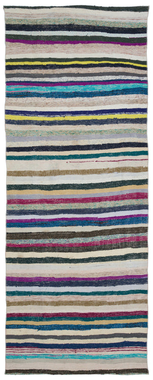 Chaput Over Dyed Kilim Rug 4'3'' x 10'11'' ft 130 x 334 cm