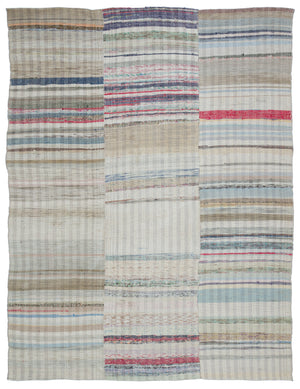 Chaput Over Dyed Kilim Rug 6'7'' x 8'6'' ft 201 x 260 cm