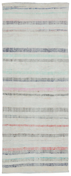 Chaput Over Dyed Kilim Rug 3'7'' x 9'3'' ft 109 x 283 cm