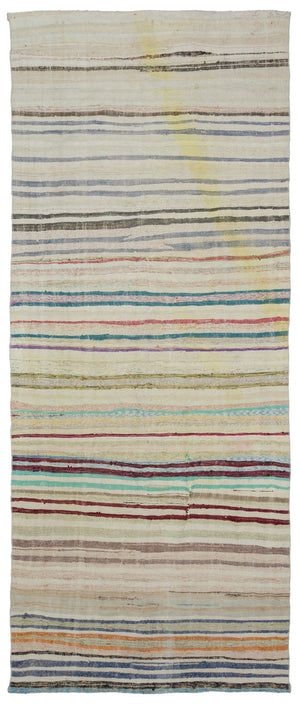 Chaput Over Dyed Kilim Rug 4'10'' x 11'8'' ft 148 x 356 cm