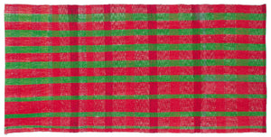 Chaput Over Dyed Kilim Rug 3'8'' x 7'9'' ft 112 x 235 cm