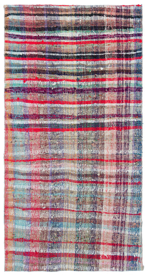 Chaput Over Dyed Kilim Rug 3'5'' x 6'7'' ft 103 x 200 cm