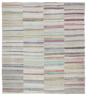 Chaput Over Dyed Kilim Rug 7'7'' x 8'8'' ft 231 x 264 cm