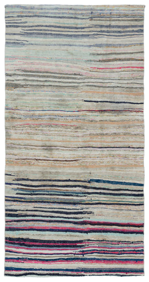 Chaput Over Dyed Kilim Rug 4'4'' x 8'4'' ft 133 x 253 cm