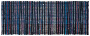 Chaput Over Dyed Kilim Rug 3'1'' x 7'10'' ft 95 x 240 cm