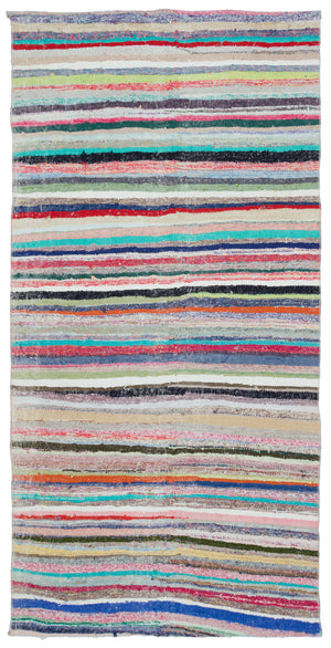 Chaput Over Dyed Kilim Rug 4'4'' x 8'8'' ft 131 x 264 cm