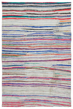 Chaput Over Dyed Kilim Rug 5'5'' x 8'1'' ft 165 x 247 cm