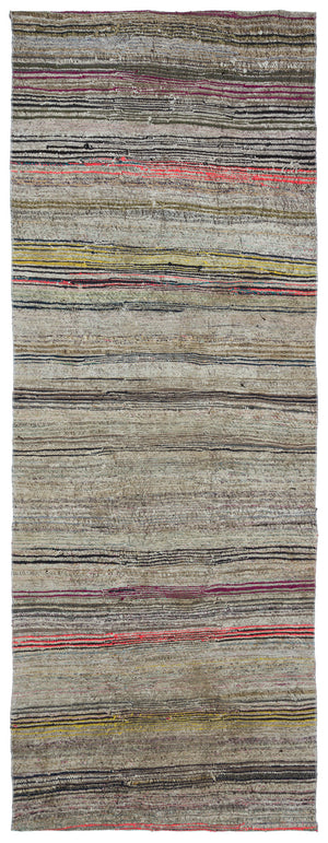 Chaput Over Dyed Kilim Rug 3'11'' x 10'5'' ft 119 x 317 cm