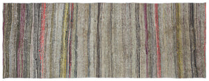 Chaput Over Dyed Kilim Rug 3'11'' x 10'5'' ft 119 x 317 cm