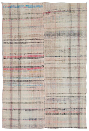 Chaput Over Dyed Kilim Rug 4'8'' x 6'11'' ft 141 x 210 cm