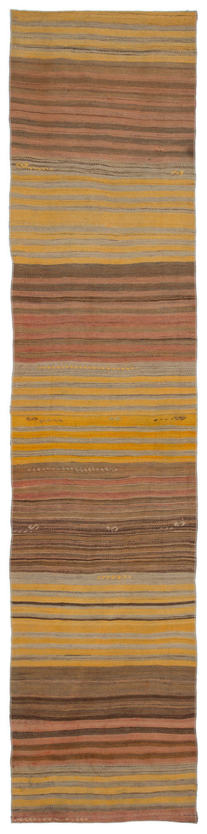 Chaput Over Dyed Kilim Rug 2'5'' x 10'9'' ft 73 x 328 cm