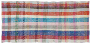 Chaput Over Dyed Kilim Rug 3'10'' x 8'4'' ft 118 x 253 cm