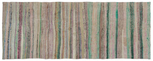 Chaput Over Dyed Kilim Rug 3'7'' x 9'4'' ft 110 x 285 cm