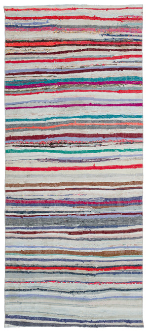 Chaput Over Dyed Kilim Rug 3'8'' x 8'4'' ft 111 x 254 cm