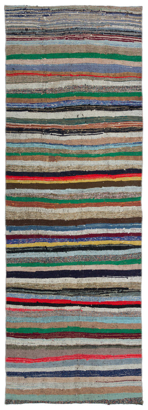 Chaput Over Dyed Kilim Rug 3'8'' x 10'8'' ft 113 x 325 cm