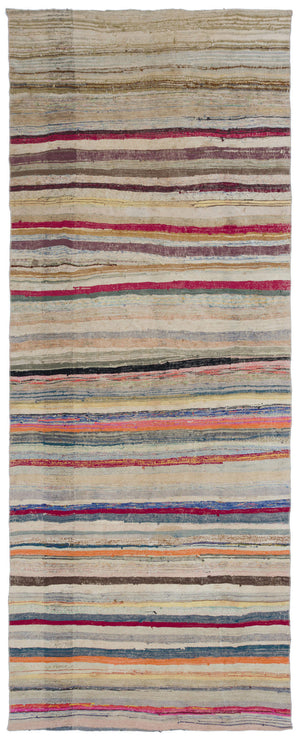 Chaput Over Dyed Kilim Rug 5'4'' x 13'6'' ft 162 x 412 cm