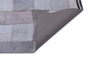 Hemp Over Dyed Kilim Patchwork Unique Rug 5'7'' x 7'10'' ft 170 x 240 cm