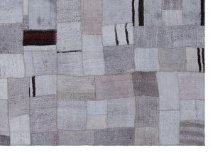 Hemp Over Dyed Kilim Patchwork Unique Rug 5'7'' x 7'10'' ft 170 x 240 cm