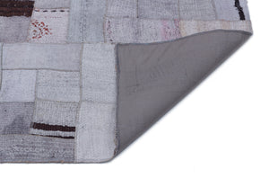 Hemp Over Dyed Kilim Patchwork Unique Rug 5'4'' x 7'7'' ft 162 x 230 cm