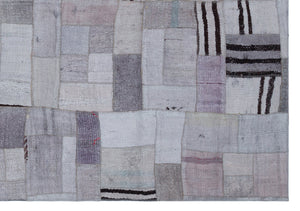 Hemp Over Dyed Kilim Patchwork Unique Rug 5'3'' x 7'7'' ft 160 x 230 cm
