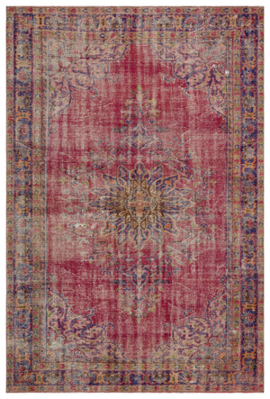 Naturel Over Dyed Vintage Rug 6'5'' x 9'10'' ft 196 x 300 cm