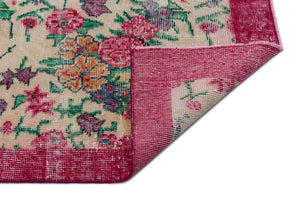 Naturel Over Dyed Vintage Rug 5'12'' x 9'7'' ft 182 x 291 cm
