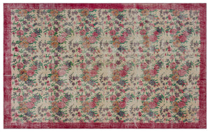 Naturel Over Dyed Vintage Rug 5'12'' x 9'7'' ft 182 x 291 cm