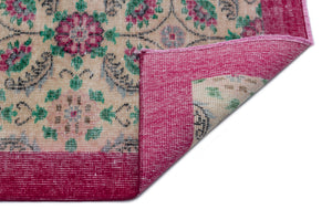 Naturel Over Dyed Vintage Rug 5'7'' x 9'5'' ft 171 x 287 cm