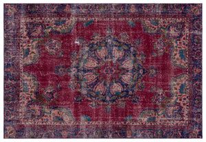 Naturel Over Dyed Vintage Rug 6'1'' x 8'10'' ft 186 x 270 cm