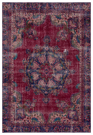 Naturel Over Dyed Vintage Rug 6'1'' x 8'10'' ft 186 x 270 cm