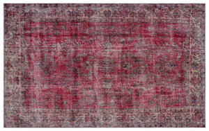 Naturel Over Dyed Vintage Rug 5'8'' x 9'1'' ft 172 x 276 cm