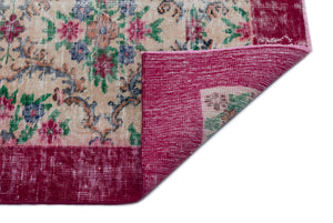 Naturel Over Dyed Vintage Rug 5'1'' x 7'10'' ft 154 x 240 cm