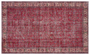 Naturel Over Dyed Vintage Rug 5'9'' x 9'6'' ft 174 x 290 cm