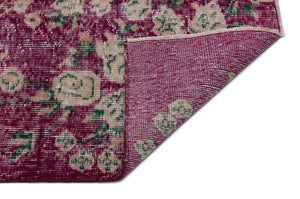 Naturel Over Dyed Vintage Rug 5'11'' x 8'5'' ft 180 x 257 cm