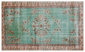 Naturel Over Dyed Vintage Rug 5'1'' x 8'6'' ft 156 x 258 cm