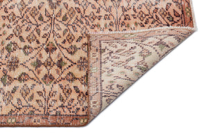 Naturel Over Dyed Vintage Rug 4'12'' x 9'6'' ft 152 x 290 cm