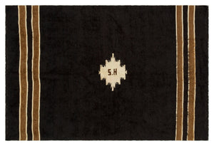 Geometric Over Dyed Kilim Rug 3'11'' x 5'11'' ft 120 x 180 cm