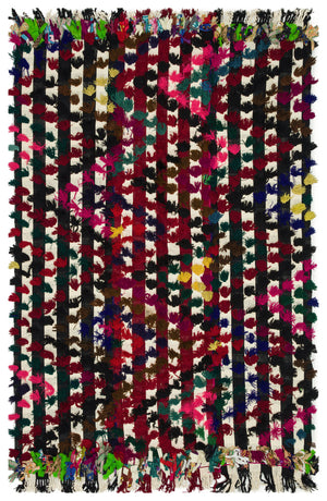 One-of-a-kind Hand Knotted Tulu Rug 5'7'' x 8'6'' ft 170 x 260 cm